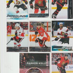 OTTAWA SENATORS 50 CARDS,YOUNG GUNS,INSERTS ,ROOKIES ETC.